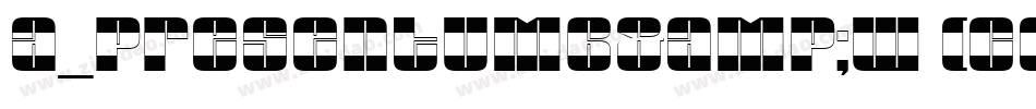 a_PresentumB&W (COPY 1)字体转换